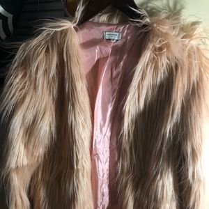 Faux fur coat